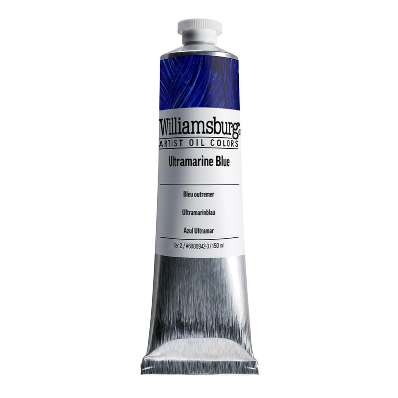 Williamsburg Artist Oil Colors by GOLDEN, Ultramarine Blue, 150 ml tube, Professional Oil Paint, Semi-Transparent - Image 1